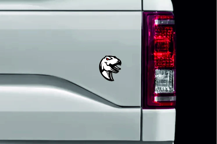 Ford tailgate trunk rear emblem with Raptor logo (Type 2) - Image 2