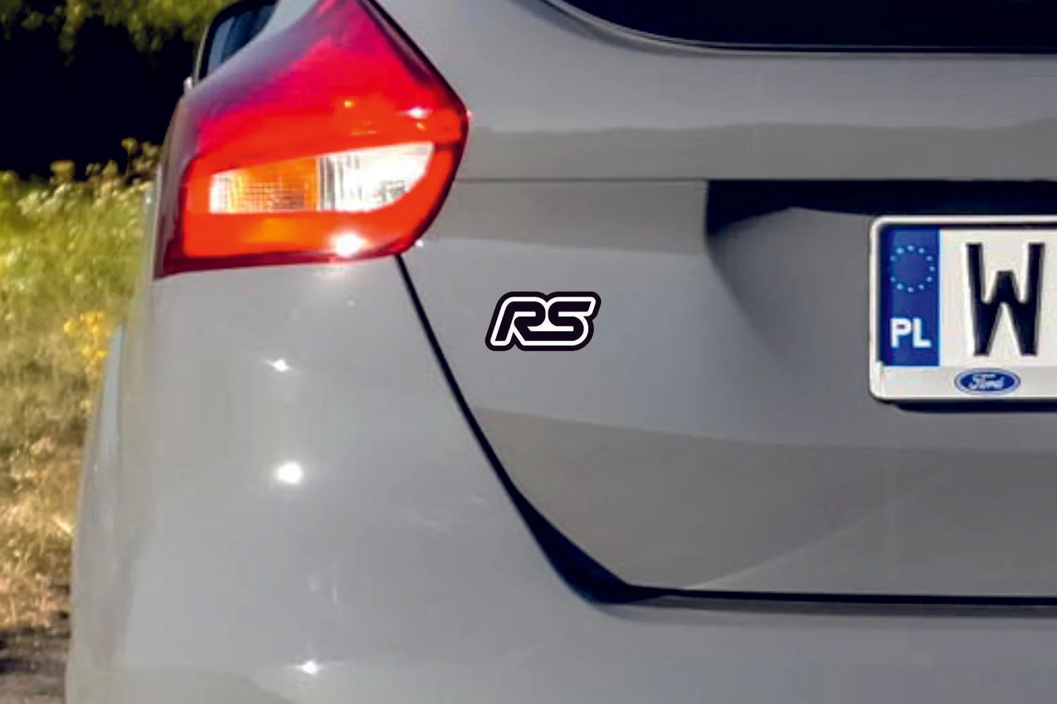 Ford tailgate trunk rear emblem with RS logo (type 2) - Image 4