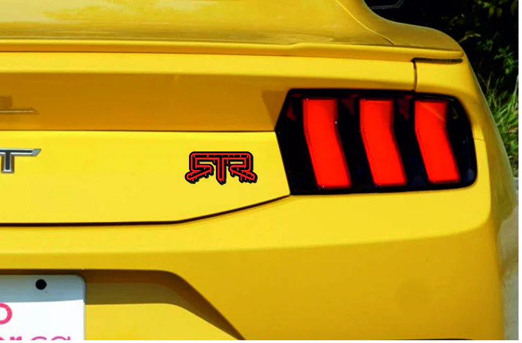 Ford tailgate trunk rear emblem with RTR Blood logo - Image 2