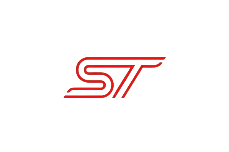 Ford tailgate trunk rear emblem with ST logo (Type 3)