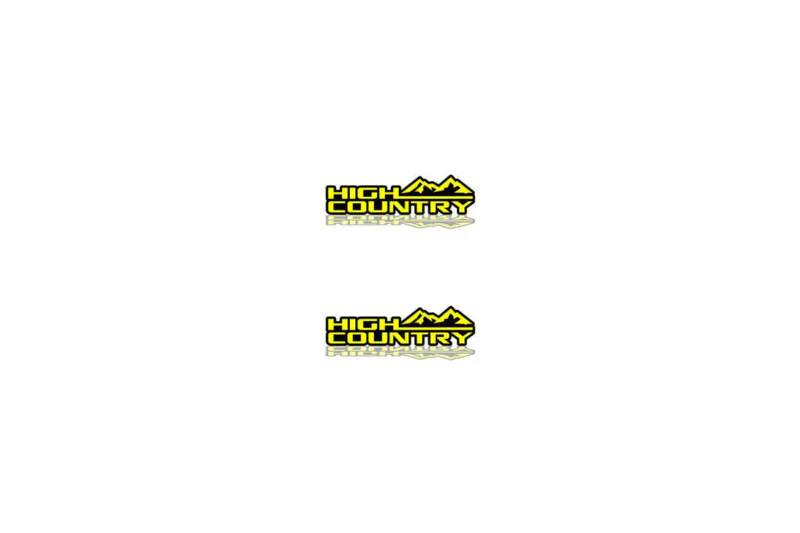 GMC Emblem & Badge Set - Grille and Tailgate High Country logo