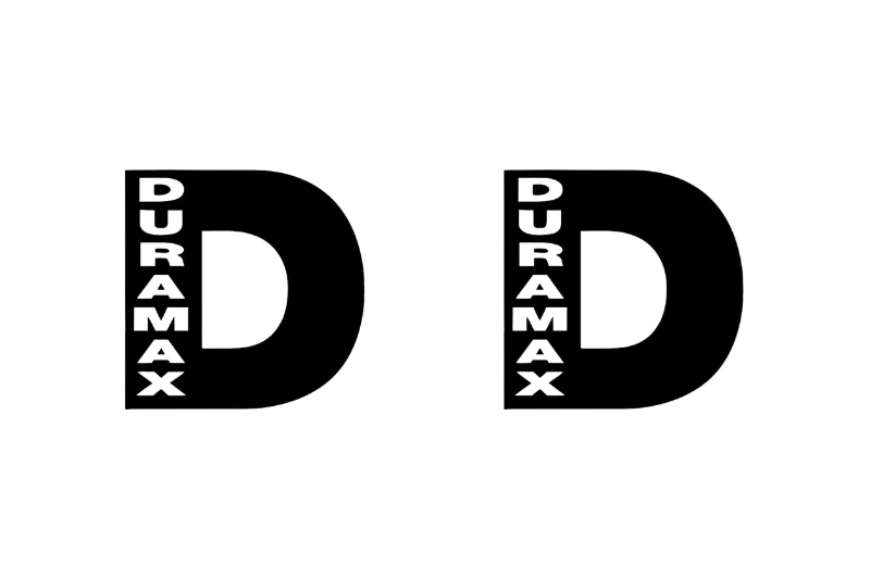 GMC Emblem & Badges set with Duramax logo (Type 2) - Image 2