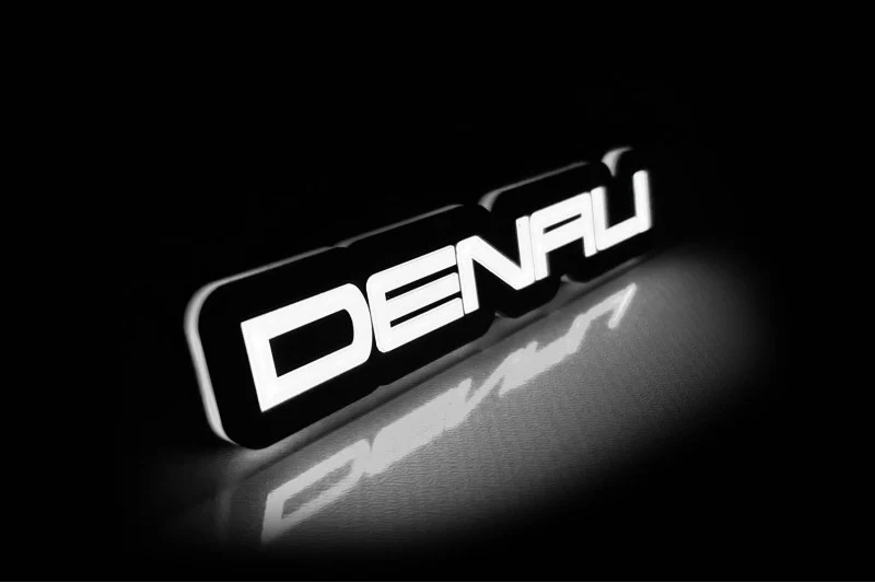 GMC Illuminated LED Radiator Grille Emblems and Badges with Denali logo