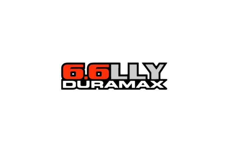 GMC Radiator grille emblem with Duramax 6.6LLY logo