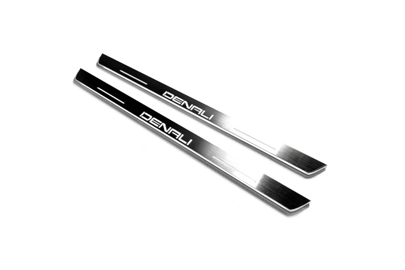 GMC Sierra V 2018+ LED Door Sills PRO With Logo Denali - Image 7
