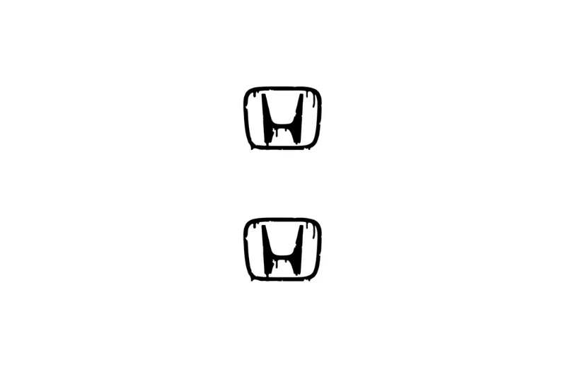 Honda Emblem & Badge Set - Grille and Tailgate Honda Blood logo