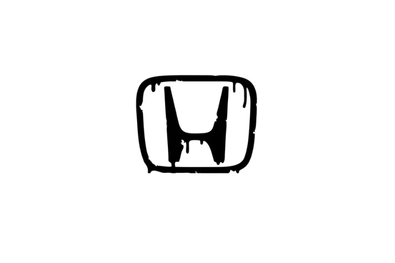 Honda Radiator grille emblem with Honda Blood logo