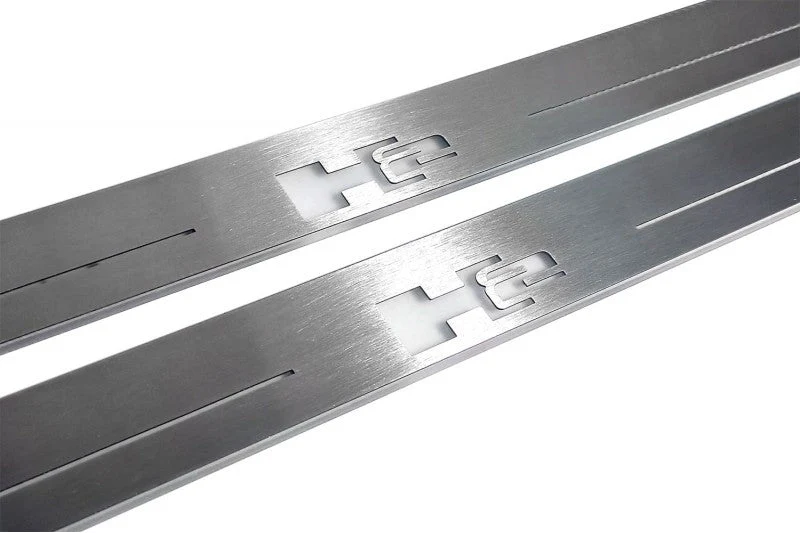 Hummer H2 2002-2009 LED Door Sills PRO With Logo H2 - Image 8