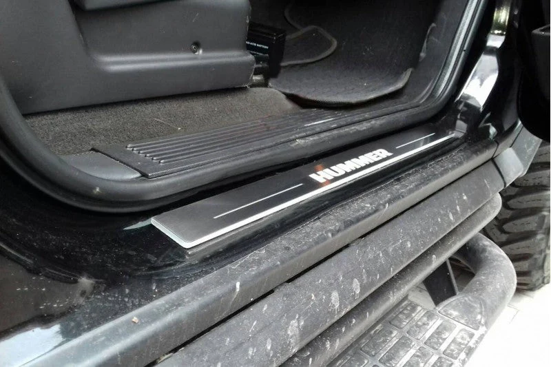 Hummer H2 2002-2009 Led Door Sills With Logo Hummer - Image 19