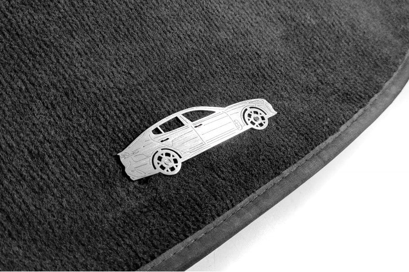 Hyundai Elantra VI AD (2016-2020) Floor Mat Emblem Set – Stainless Steel Badges - Image 2