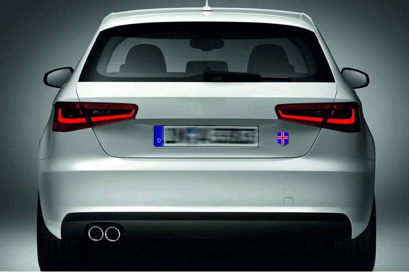 Iceland tailgate trunk rear emblem with Iceland logo - Image 2