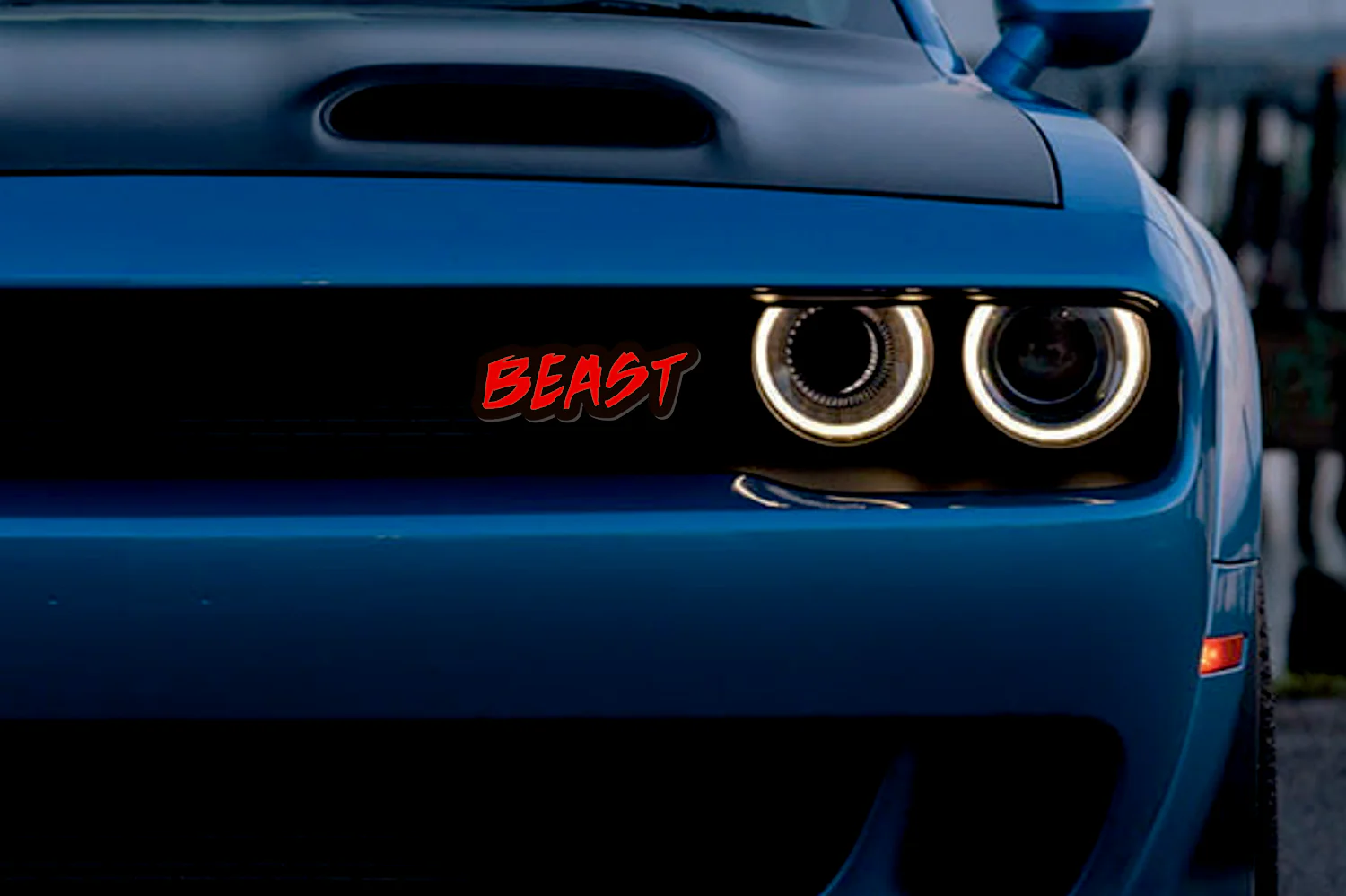 Illuminated LED Radiator Grille Emblems and Badges with Beast logo - Image 2