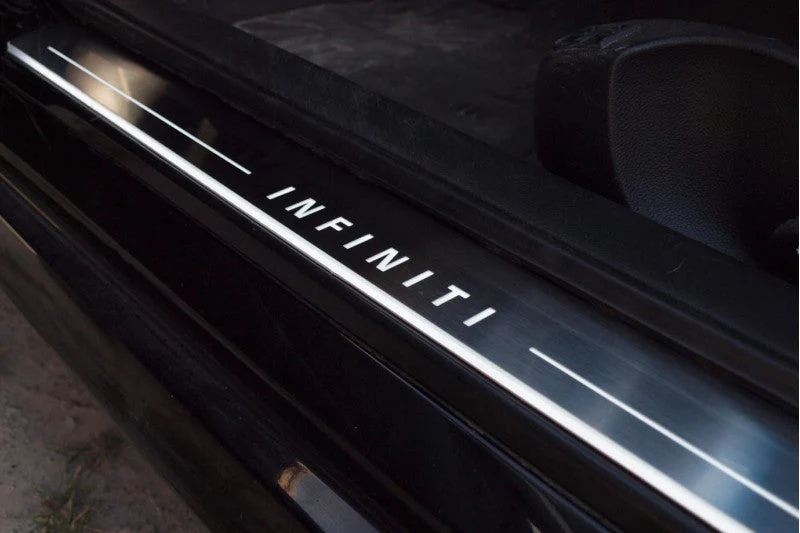 Infiniti G coupe 2008-2015 LED Door Sill With Logo Infiniti - Image 13