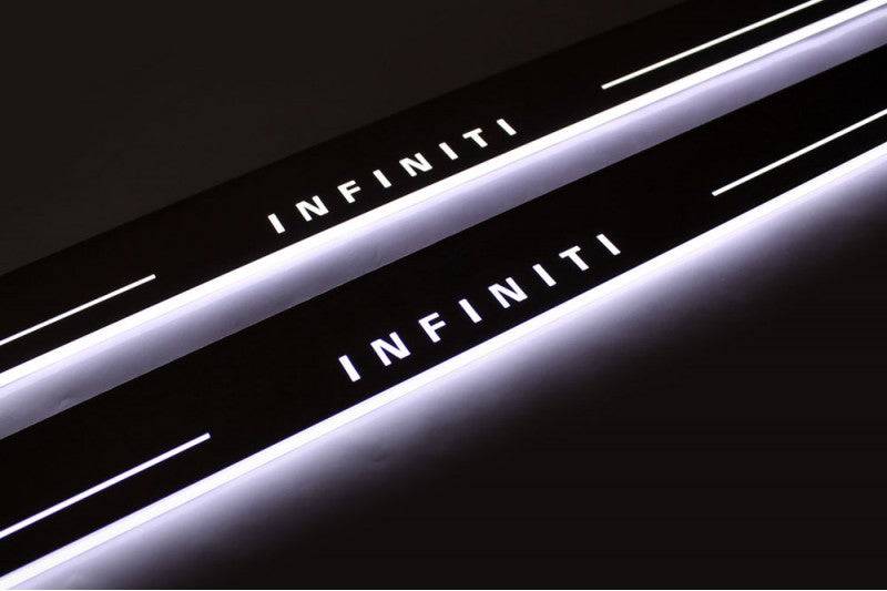 Infiniti Q60 2016+ Door Sill Protectors With Logo Infiniti - Image 4