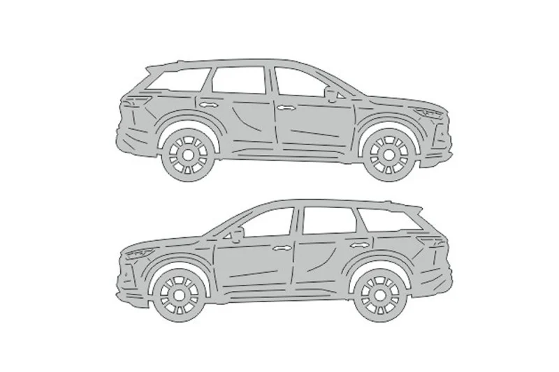 Infiniti QX60 II (2021+) Floor Mat Emblem Set β Stainless Steel Badges