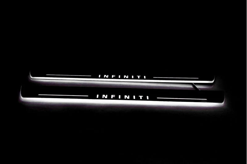 Infiniti QX70 (FX) 2008+ Led Door Sills With Logo Infiniti - Image 2