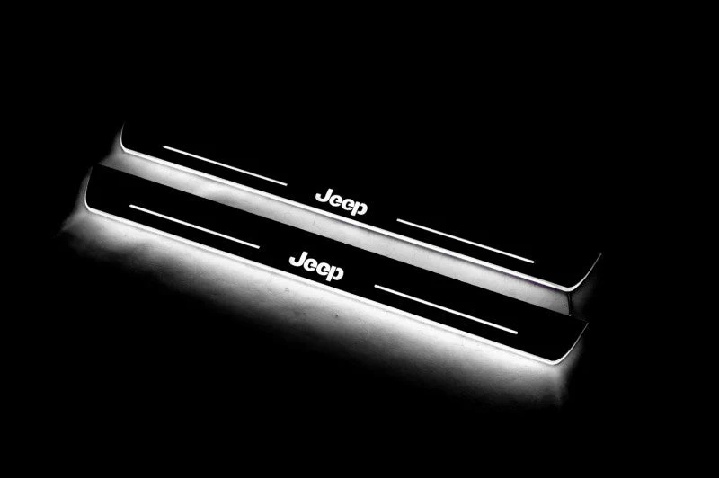 Jeep Cherokee KL 2014+ LED Door Sills PRO With Logo Jeep - Image 3