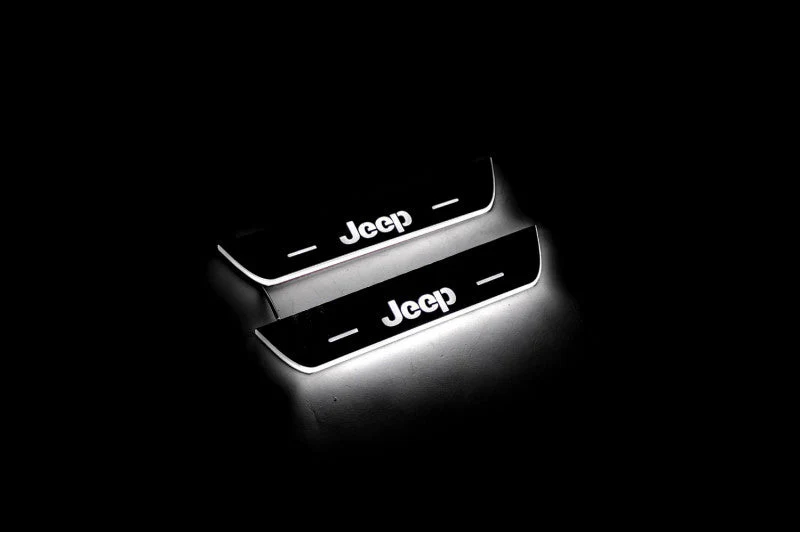 Jeep Compass II 2016+ LED Door Sill With Logo Compass - Image 9