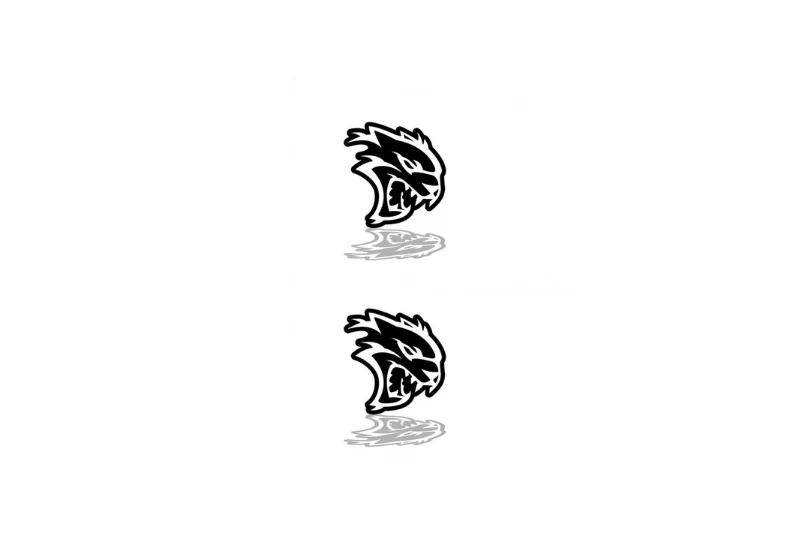 Jeep Emblem & Badge Set - Grille and Tailgate Hellcat logo (Type 2)
