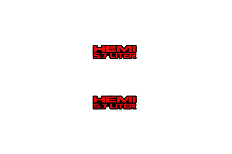 Jeep Emblem & Badge Set - Grille and Tailgate Hemi 5.7 Liter logo