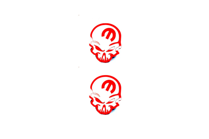 Jeep Emblem & Badge Set - Grille and Tailgate Mopar Skull logo (Type 3)