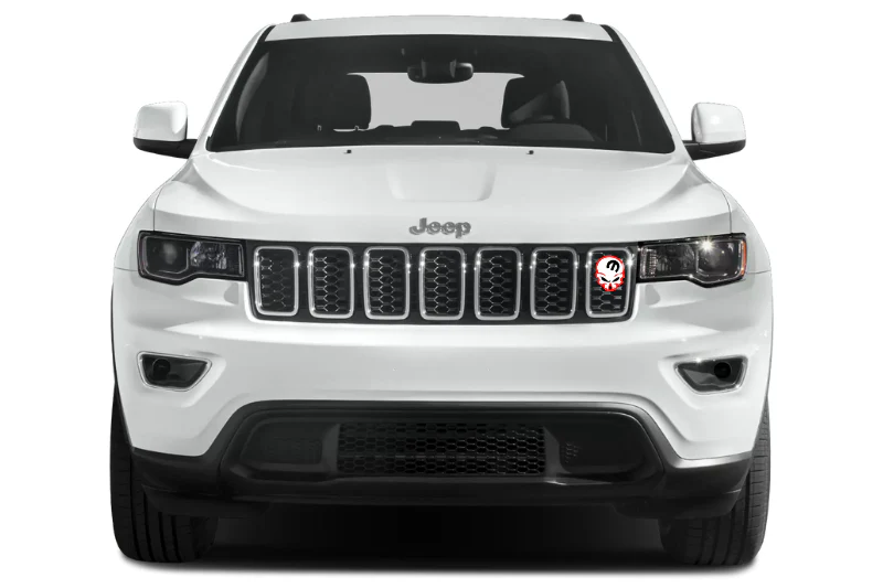 Jeep Emblem & Badge Set - Grille and Tailgate Mopar Skull logo (Type 5) - Image 2