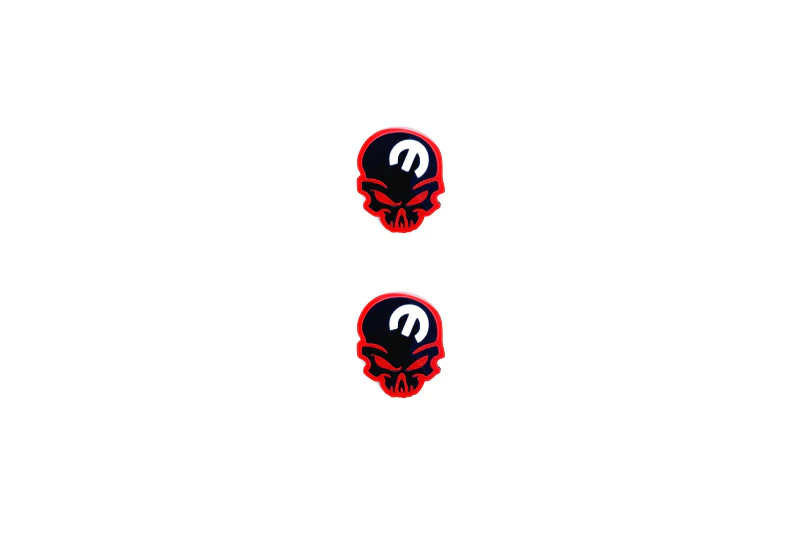 Jeep Emblem & Badge Set - Grille and Tailgate Mopar Skull logo (Type 7)