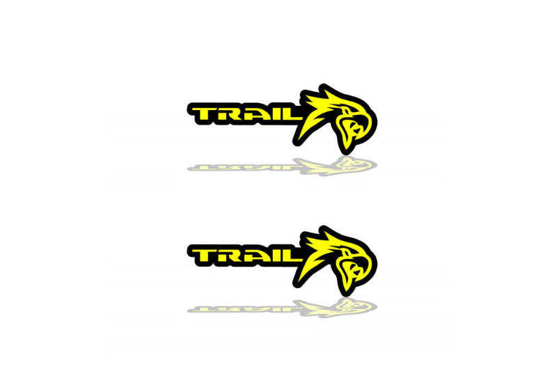 Jeep Emblem & Badge Set - Grille and Tailgate Trail + Hawk logo