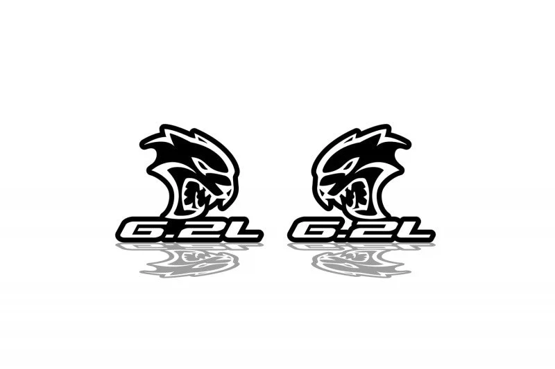 Jeep Emblem & Badges set with Hellcat 6.2L logo - Image 3