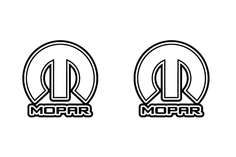 Jeep Emblem & Badges set with Mopar logo (Type 9) - Image 2