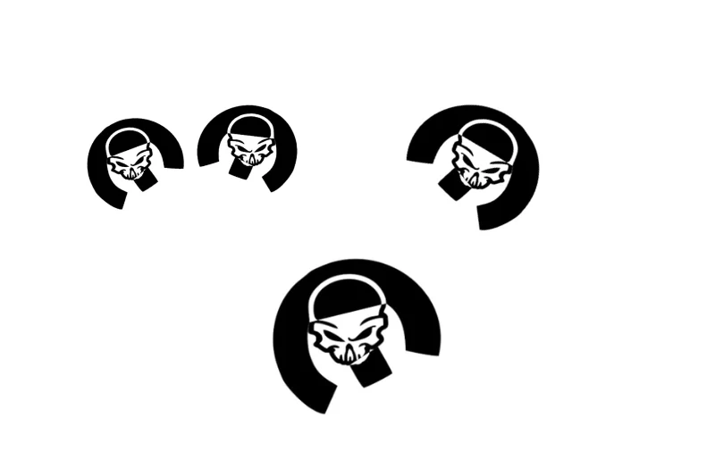 Jeep Emblem & Badges set with Mopar Skull logo (Type 11)