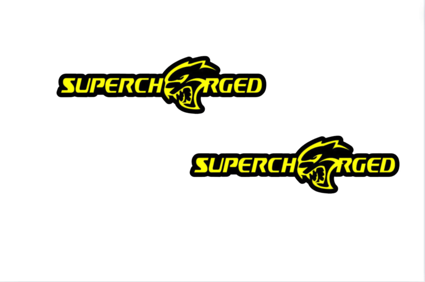 Jeep Emblem & Badges set with Supercharged + Hellcat logo - Image 2