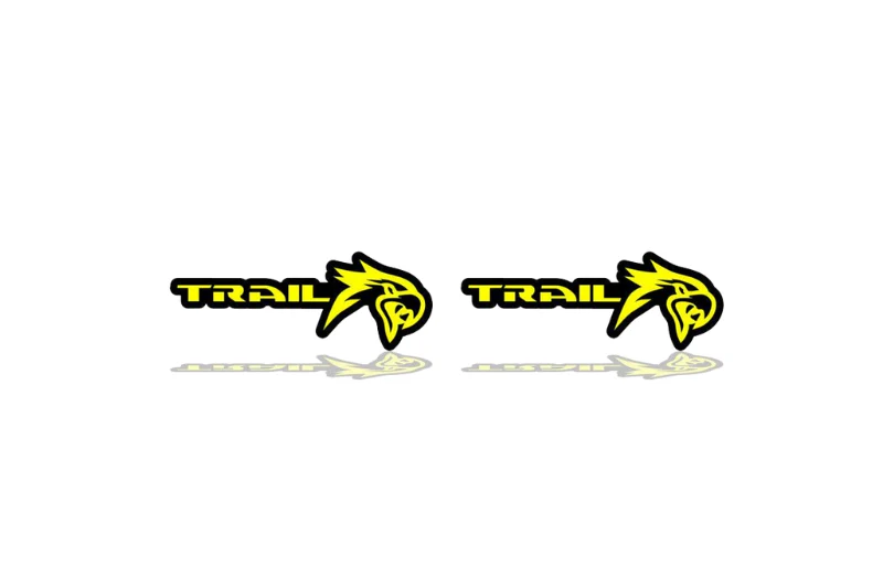 Jeep Emblem & Badges set with Trail + Hawk logo - Image 2