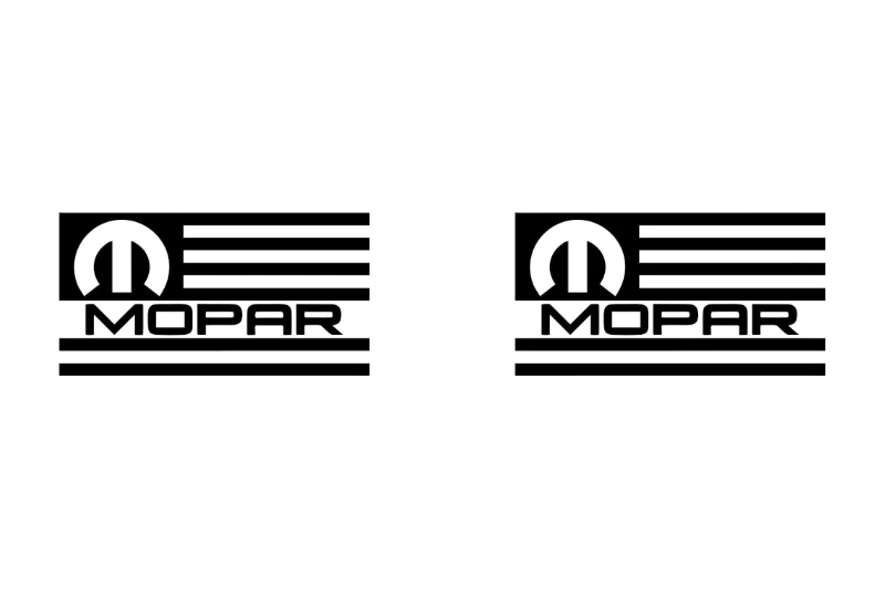 JEEP emblem for fenders with Mopar American Flag logo