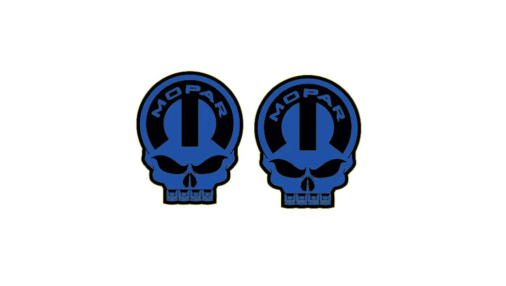 JEEP emblem for fenders with Mopar Skull logo (Type 13)