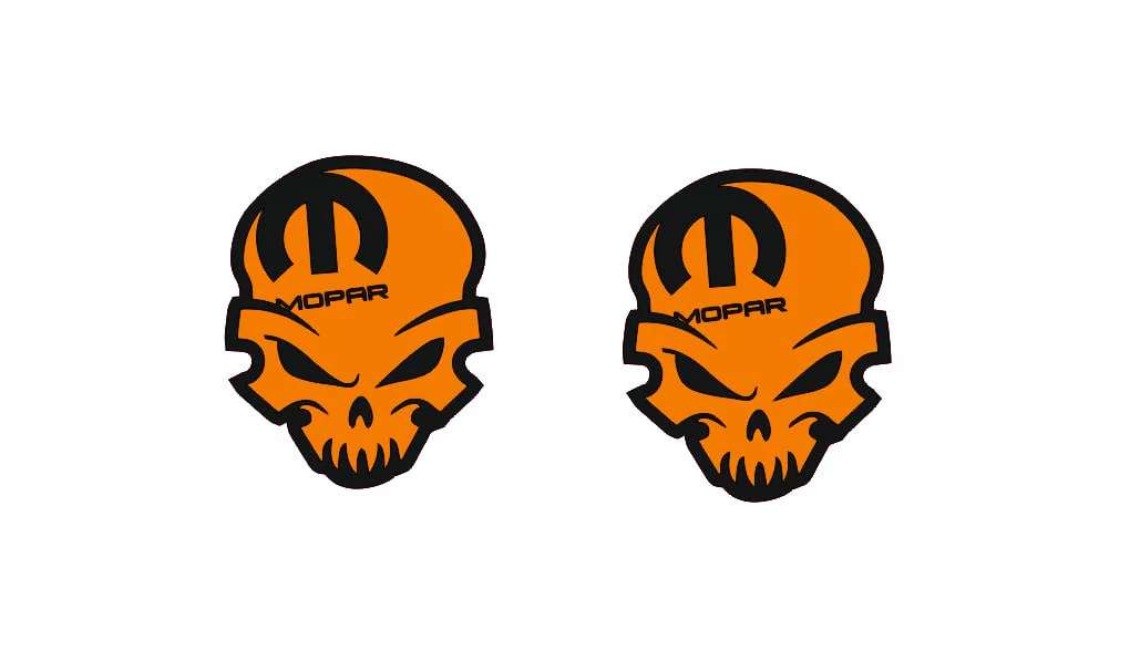 JEEP emblem for fenders with Mopar Skull logo (Type 9) - Image 2