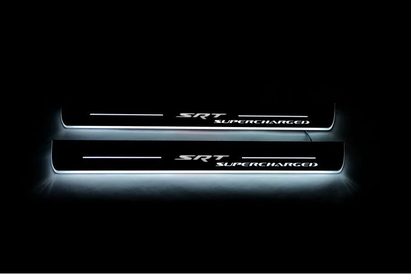 Jeep Grand Cherokee IV 2010-2021 Door Sill Led Plate With Logo SRT Supercharged - Image 2
