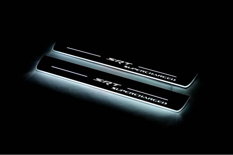 Jeep Grand Cherokee IV 2010-2021 Door Sill Led Plate With Logo SRT Supercharged - Image 3
