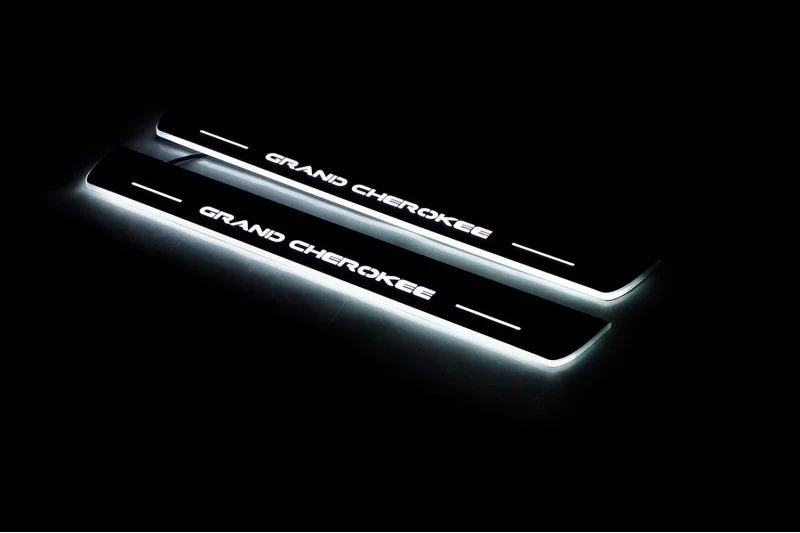 Jeep Grand Cherokee IV 2010-2021 Door Sill Protectors With Logo Grand Cherokee - Image 3