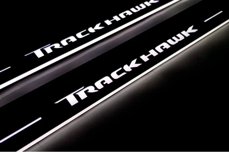 Jeep Grand Cherokee IV 2010-2021 LED Car Door Sill With Logo TrackHawk - Image 4