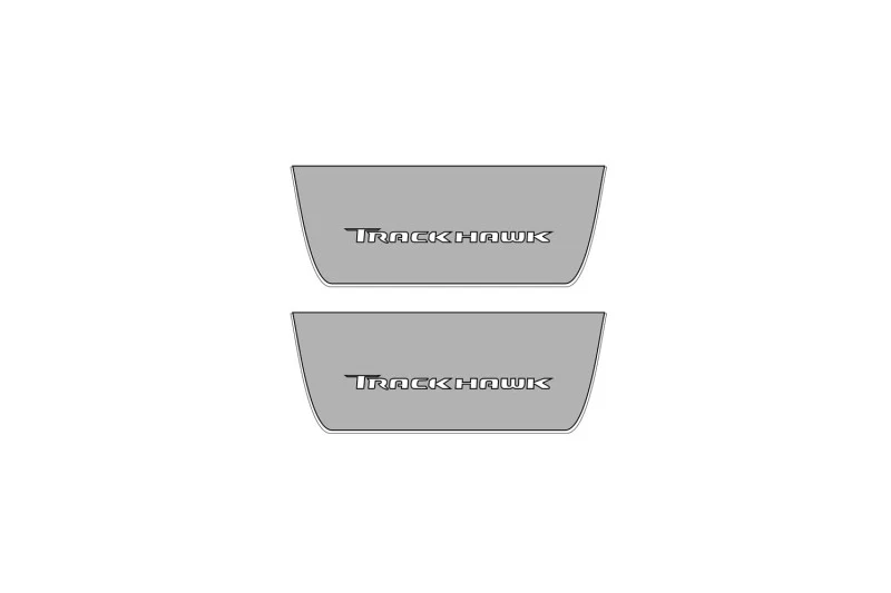 Jeep Grand Cherokee V 2021+ Door Sill Led Plate With Trackhawk Logo - Image 2