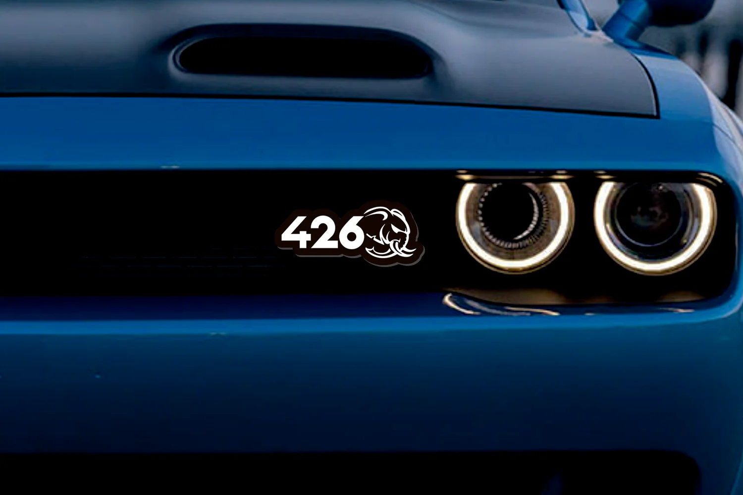 Jeep Illuminated LED Radiator Grille Emblems and Badges with 426 Hellephant logo - Image 3