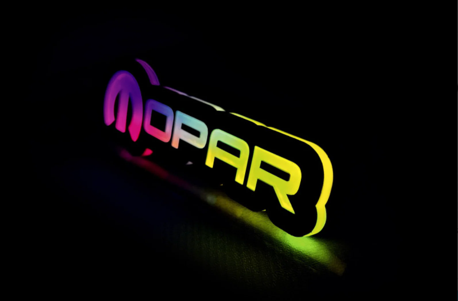 Chrysler Illuminated LED Radiator Grille Emblems and Badges with Mopar (type 2) logo - Image 5