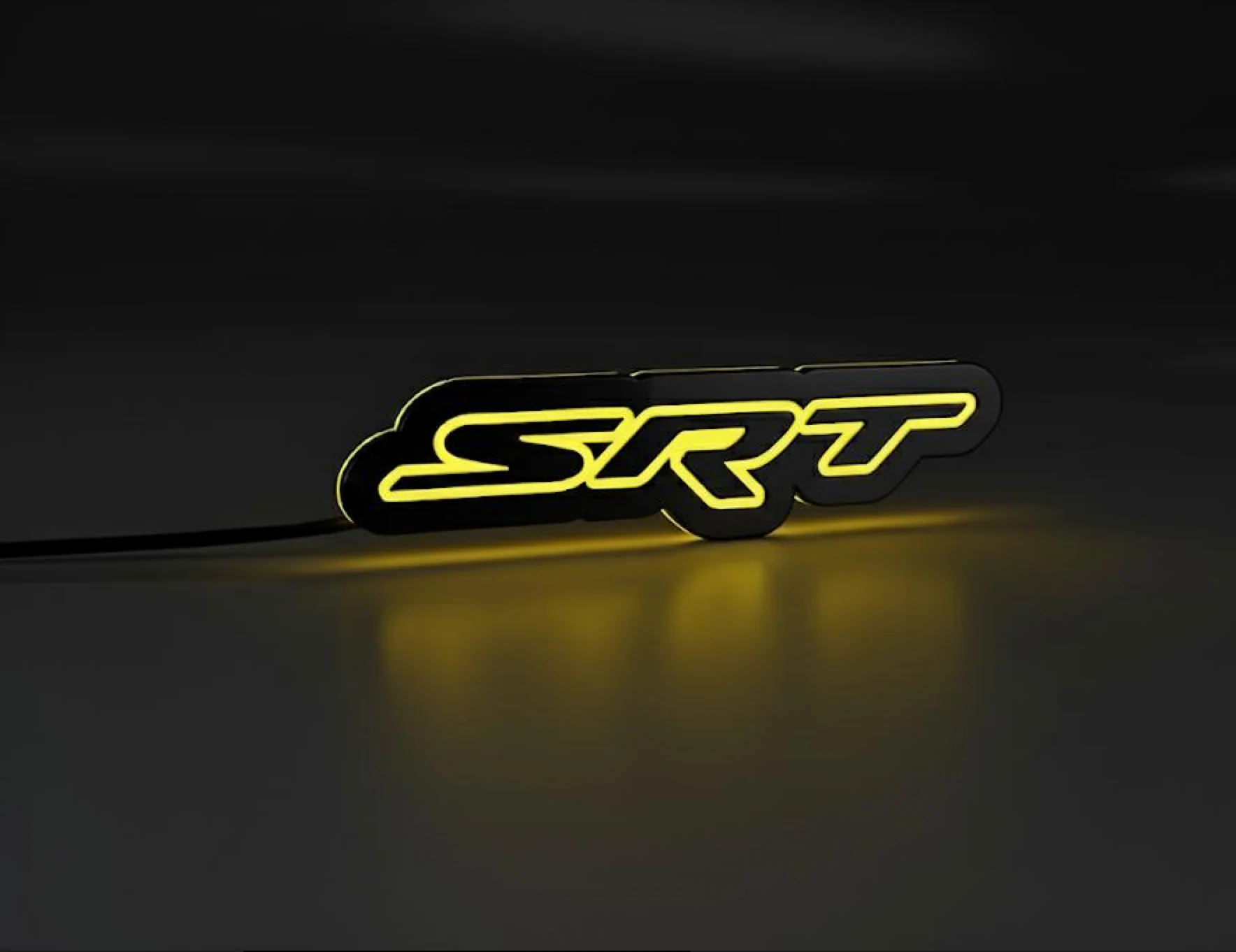Jeep Illuminated LED Radiator Grille Emblems and Badges with SRT (type 2) logo - Image 2