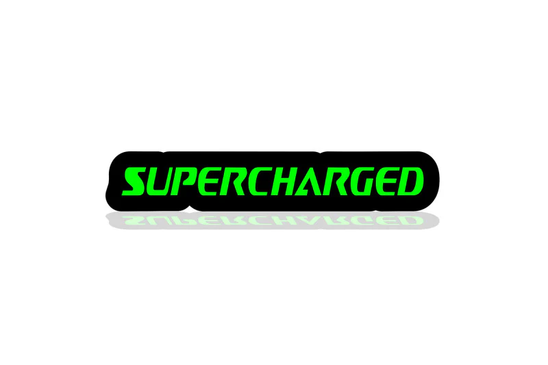 Jeep Illuminated LED Radiator Grille Emblems and Badges with Supercharged logo - Image 3