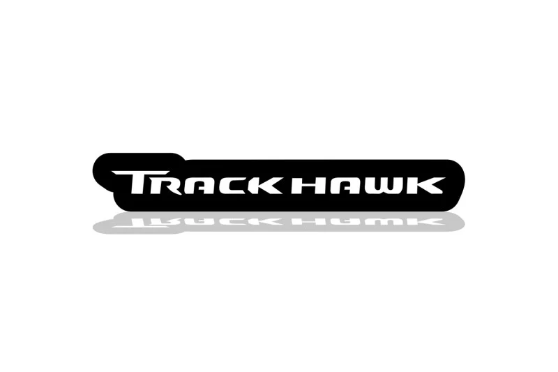 Jeep Illuminated LED Radiator Grille Emblems and Badges with Trackhawk (type 3) logo