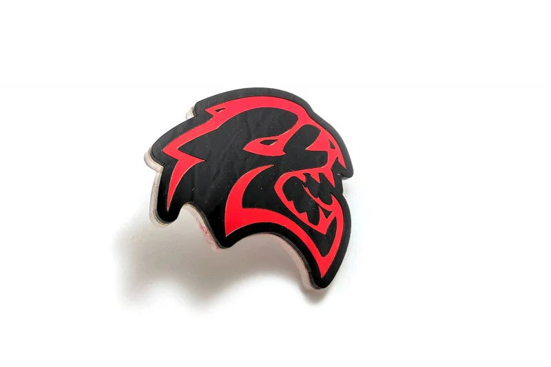 Jeep Radiator grille emblem with Hellcat logo