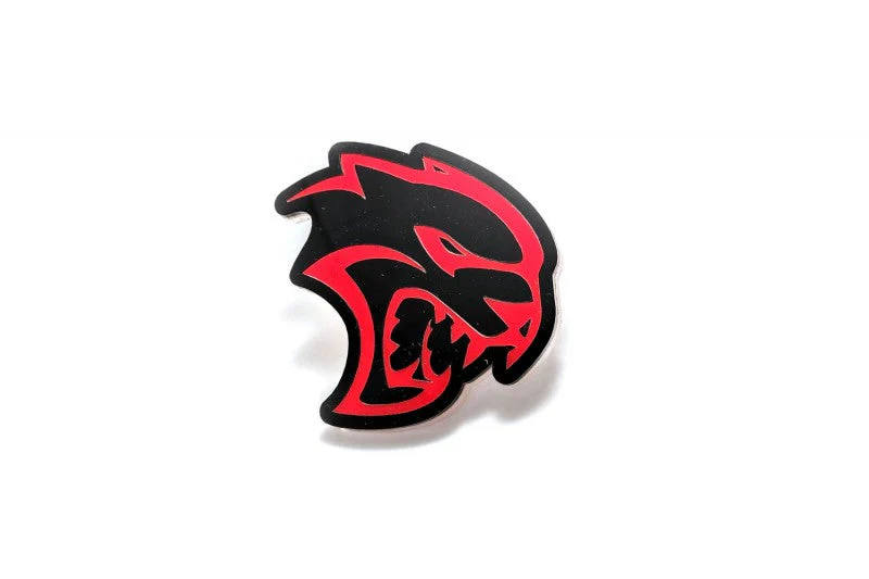 Jeep Radiator grille emblem with Hellcat logo - Image 2