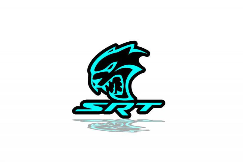 JEEP Radiator grille emblem with Hellcat + SRT logo