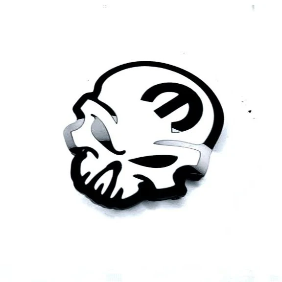 JEEP Radiator grille emblem with Mopar Skull logo (Type 4)